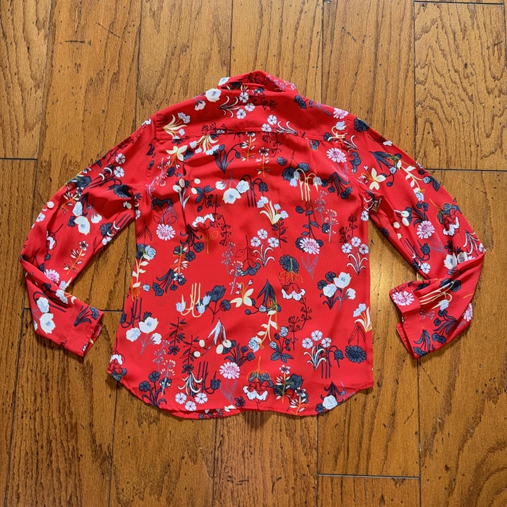 Pretty, Flowy Xsp Loft Button Down; Never Worn! - image 4